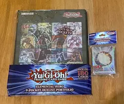 Yugioh Elemental Hero - 9 Pocket Duelist Portfolio + Sleeves - Image 1