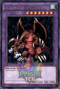 1st ed Thousand Dragon rare MIL1-EN039 Yugioh - Image 1