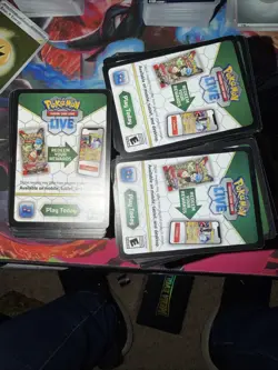 Pokemon TCG 1500 Online Code Cards Job Lot Mix Bundle Different Sets Unused - Image 1