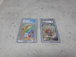 Pokemon TCG Graded Cards Lot Of 2- CGC 10 & 9 Eldegoss V & Kabu secret rare - Image 1
