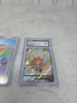 Pokemon TCG Graded Cards Lot Of 2- CGC 10 & 9 Eldegoss V & Kabu secret rare - Image 3