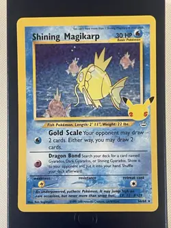 Pokemon TCG Celebrations Shining Magikarp Holo Card 66/64 Classic Collection - Image 1