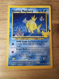 Pokemon TCG Celebrations Shining Magikarp Holo Card 66/64 Classic Collection - Image 1