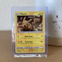 Pokemon Pikachu SM227 Promo Holo SM Basic 60 HP Card Pokemon TCG Card Stock - Image 1