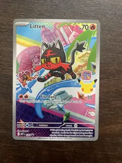 Pokemon LITTEN MEP 044 Ascended Heroes - 1st Partner FULL ART PROMO - Card A - Image 1