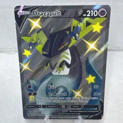 Dragapult V SHINY SWSH096 NM Full Art Promo Rare Pokemon Card NM - Image 1