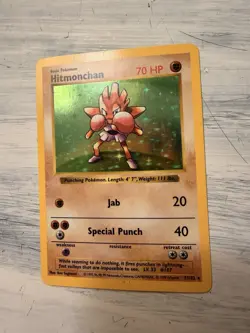 Pokemon Base Set Holo Gyarados & Hitmonchan Cards by Wizards 1999 English - Image 3