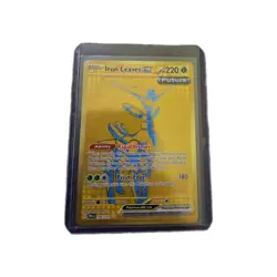 Pokemon TCG Iron Leaves EX Prismatic Evolutions Holo Card 176/131 Gold - Image 1