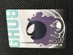 Gastly 092 Vintage Mini Carddass Animation Ver Pokemon Card Japanese NINTENDO - Image 4