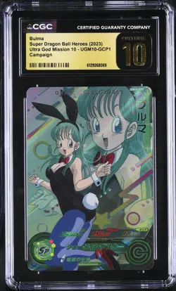 CGC 10 Bulma UGM10-GCP1 Super Dragon Ball Heroes Card TCG 069 - Image 1