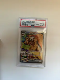 2025 Pokemon Dri En #235 Arven's Mabosstiff ex Special Illustration Rare PSA 10 - Image 1