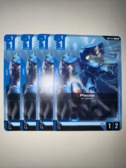 GD01-021 Pisces X4 Playset Gundam Card Game TCG CCG English - Image 1