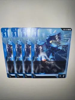 GD01-021 Pisces X4 Playset Gundam Card Game TCG CCG English - Image 5