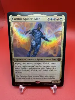 MTG Cosmic Spider-Man Foil Marvel's Spider-Man NM/MT - Image 1