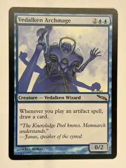 Magic the Gathering – Mirrodin – Vedalken Archmage 055/306 – Rare – Commander - Image 1