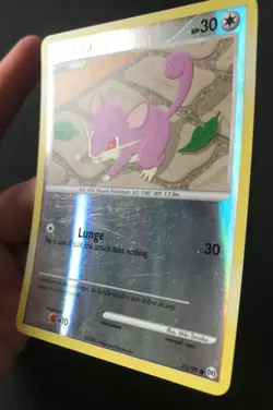 Rattata 73/99 Platinum Arceus REVERSE HOLO RARE Shiny Pokemon Card Excellent - Image 4
