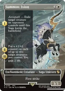 Summon: Ixion (Borderless) [FIC - 195] - NM [Foil] TCG MTG - Image 1