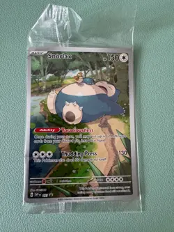 Snorlax SVP051 Scarlet & Violet 151 Illustration Rare Promo Pokemon Card SEALED - Image 1