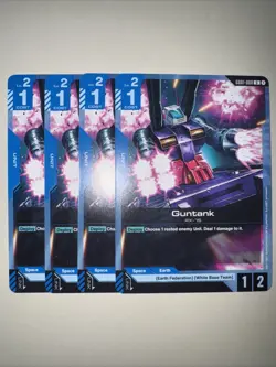 GD01-008 Guntank X4 Playset Gundam Card Game TCG CCG English - Image 1