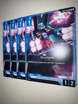 GD01-008 Guntank X4 Playset Gundam Card Game TCG CCG English - Image 3