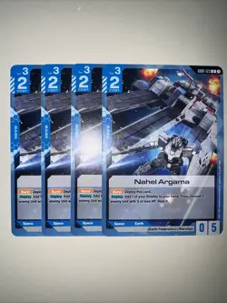 GD01-123 Nahel Argama X4 Playset Gundam Card Game TCG CCG English - Image 1