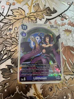 Digimon Card Game Lilithmon Alternate Art Foil EX6-057 SR Premium Heroines Set - Image 1