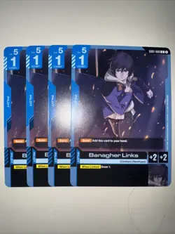 GD01-088 Banagher Links X4 Playset Gundam Card Game TCG CCG English - Image 1