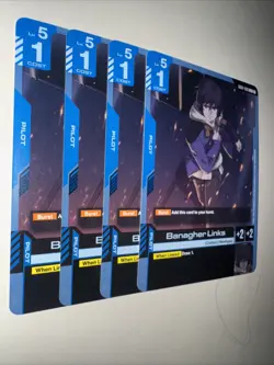 GD01-088 Banagher Links X4 Playset Gundam Card Game TCG CCG English - Image 2