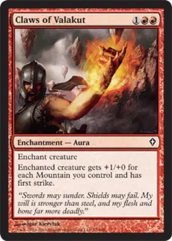 Claws of Valakut -Foil Medium Play MTG Worldwake - Image 1