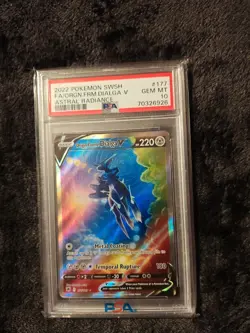 Pokemon 2022 Origin Forme Dialga V 177 Full Art Astral Radiance GEM MINT PSA 10 - Image 1