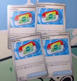 Lot of 4 - Pokepad 198/217 - Pokemon Trainer Ascended Heroes NM, Unplayed - Image 1