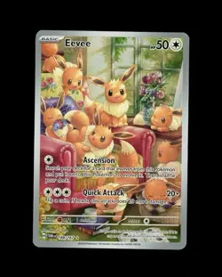 2024 Pokemon TWILIGHT MASQUERADE EEVEE FULL ART ILLUSTRATION RARE 188/167! MINT - Image 1