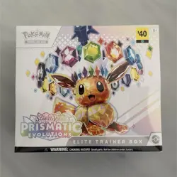 Pokemon Scarlet & Violet Prismatic Evolutions Elite Trainer Box Factory Sealed - Image 1