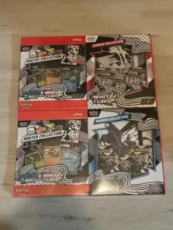 Pokemon TCG Black Bolt White Flare Sams Club Binder Bundles Lot of 2 SEALED - Image 1