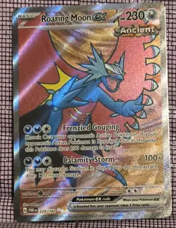 Pokemon TCG - Paradox Rift Roaring Moon ex Full Art 229/182 NM - Image 1