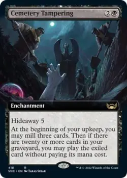 Cemetery Tampering (Extended Art) - Near Mint MTG Streets of New Capenna - Image 1