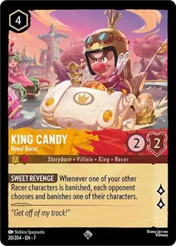 King Candy - Royal Racer 20/204 COLD FOIL Archazia's Island Lorcana - Image 1