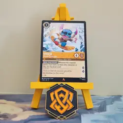 Disney Lorcana - Stitch - Carefree Snowboarder - RARE - Winterspell 7/204 - Image 1