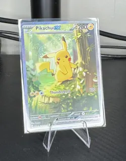 Pikachu EX Holo Basic Electric 272/SM-P English Pokemon TCG Card - Image 1
