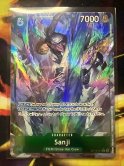 OP13-027 Sanji Rare Alt Art One Piece Card Carrying On His Will English Mint - Image 1