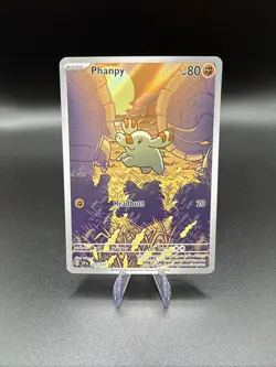 Pokemon TCG Phanpy Illustration Rare Holo Card 205/191 Sv08 Surging Sparks (BL5) - Image 1