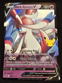 Dark Sylveon V SWSH134 SWSH: Sword & Shield Promo Cards Holo - Image 1