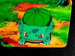 Viz Video Pioneer Bulbasaur Lenticular Pokemon Card #PIKA-0033D 1998 MP Moderate - Image 2