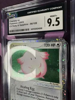 Chansey ex CGC 9.5 MINT 2003 EX Ruby & Sapphire 96/109 Holo Pokemon Card - Image 4