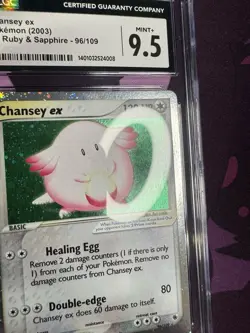Chansey ex CGC 9.5 MINT 2003 EX Ruby & Sapphire 96/109 Holo Pokemon Card - Image 5