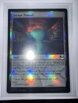 Magic: The Gathering Escape Tunnel L184 Foil TMNT Misprint Card Mint - Image 1