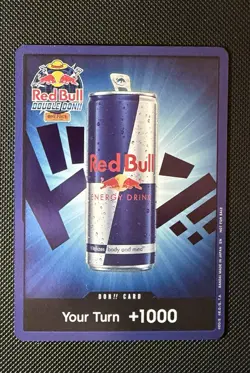 One Piece Red Bull DON!! 1k Blue Single Card Promo Foil Tournament Event NM - Image 1