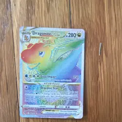 Dragonite VSTAR Secret Rare Full Art 081/078 Pokemon GO Holo 280 HP Card - Image 1