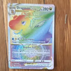 Dragonite VSTAR Secret Rare Full Art 081/078 Pokemon GO Holo 280 HP Card - Image 2