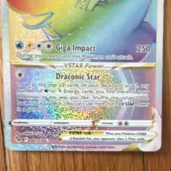 Dragonite VSTAR Secret Rare Full Art 081/078 Pokemon GO Holo 280 HP Card - Image 3